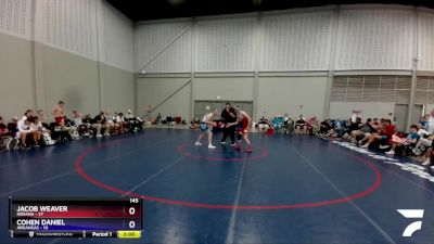 145 lbs Round 4 (6 Team) - Jacob Weaver, Indiana vs Cohen Daniel, Arkansas