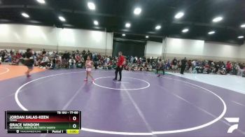 77-80 lbs Round 2 - Grace Windom, Silverback Wrestling Forth Worth vs Jordan Salas-Keen, Texas
