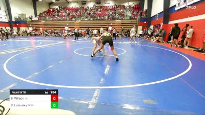 144 lbs Round Of 16 - Brody Wilson, Sand Springs HS vs Brice Lozinsky, Berryhill High School