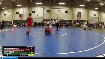 133 lbs Cons. Round 4 - Andy Rojas, Hastings (Neb.) vs Noah Kasprowics, Western State Colorado University