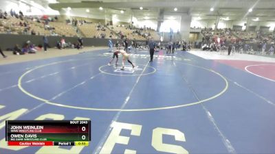 85 lbs Cons. Semi - Owen Davis, Big Game Wrestling Club vs John Weinlein, Wave Wrestling Club