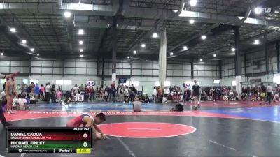 120 lbs Cons. Round 1 - Michael Finley, Virginia Beach vs Daniel Cadua, Grizzly Wrestling Club