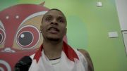 Andre De Grasse after winning World Championship bronze in 100m