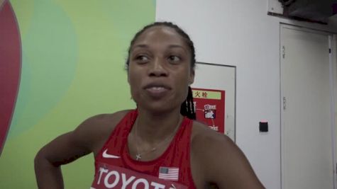 Allyson Felix makes the 400m look easy