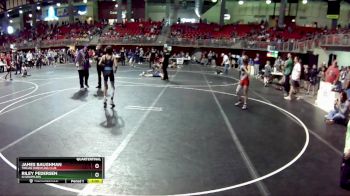 80 lbs Quarterfinal - Riley Pedersen, GI Grapplers vs James Baughman, Trojan Wrestling Club