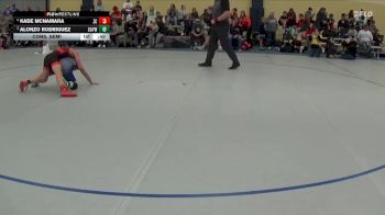 90 lbs Cons. Semi - Kade McNamara, Zumbrota-Mazeppa Cougars vs Alonzo Rodriguez, Colman Area Youth Wrestling