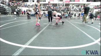 89-97 lbs Rr Rnd 1 - Paisleigh Carpenter, Midwest City Bombers Youth Wrestling Club vs Courtnie Ramsey, CacheWrestlingClub
