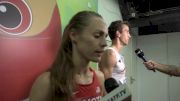 Jenny Simpson after losing shoe in 1500 finals