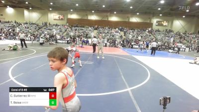 54 lbs Consi Of 8 #2 - Carlos Gutierrez III, Ripon Tribe Wrestling vs Trenton Boisa, Warriors Of Christ