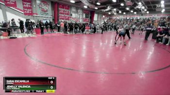 105 lbs Champ. Round 2 - Sarai Escamilla, Corona vs Jenelly Valencia, Vista Murrieta