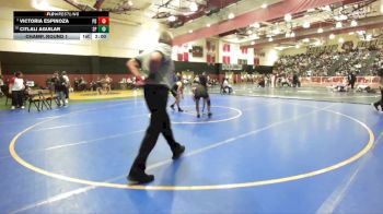 130 lbs Champ. Round 1 - Victoria Espinoza, Palm Desert vs Citlali Aguilar, Santa Paula