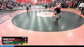 190 lbs Semifinal - Aeoden Sinclair, MILTON (WI) vs Caleb Baczek, LIBERTYVILLE