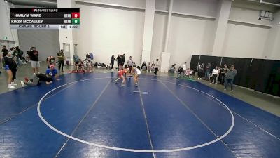 102 lbs Champ. Round 2 - Kinzy McCauley, Utah vs Harlym Ward, Utah