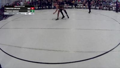 116 lbs Cons. Semi - Yovani Jimenez, Nebraska Elite Wrestling Club vs Braxton Wilson, The Best Wrestler