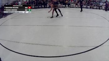 116 lbs Cons. Semi - Yovani Jimenez, Nebraska Elite Wrestling Club vs Braxton Wilson, The Best Wrestler