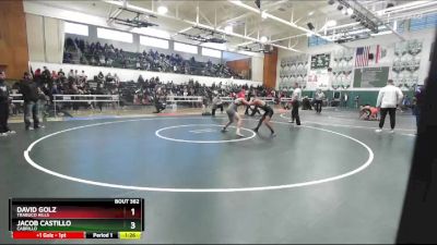 120 lbs Quarterfinal - Jacob Castillo, Cabrillo vs David Golz, Trabuco Hills