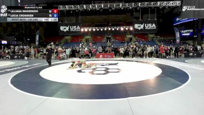 130 lbs Cons. Rd Of 16 - Lilliana Massenzio, NJ vs Lucia Crossken, PA