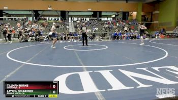 144 lbs Semifinals (8 Team) - Layton Schneider, EDMOND NORTH vs Tillman Burns, STILLWATER