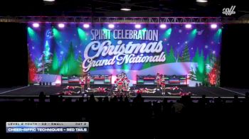 Cheer-riffic Techniques - Red Tails [2025 L2 Youth - D2 - Small Day 2] 2025 Spirit Celebration Christmas Grand Nationals