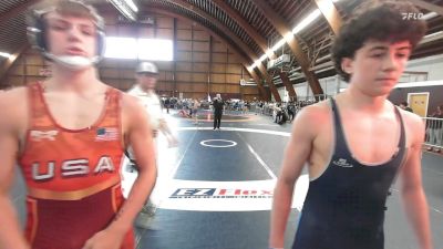 130A lbs Rr Rnd 1 - Jake Schiavone, Wyoming Seminary vs Eddie George, Blair Academy