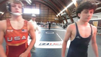 130A lbs Rr Rnd 1 - Jake Schiavone, Wyoming Seminary vs Eddie George, Blair Academy