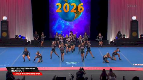 West Coast Fury Cheerleading - Blackout [2026 L5 International Open Finals] 2026 The Cheerleading Worlds