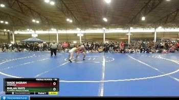 95 lbs Cons. Round 1 - Rhilan Mays, Alameda Middle School vs Wade Ingram, Homedale