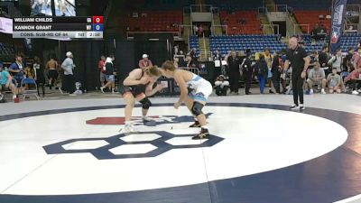 190 lbs Cons. Sub-rd Of 64 - William Childs, Georgia vs Kannon Grant, Wyoming
