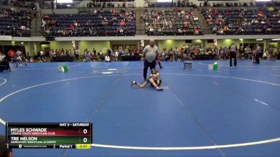 50 lbs Champ. Round 1 - Myles Schwade, Cresco Youth Wrestling Club vs Tre Nelson, Sarbacker Wrestling Academy