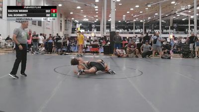 134 lbs Semifinal - Dalton Weber, Team Shutt Garnett Trained - HSC vs Sal Bormetti, Ruthless - HSC