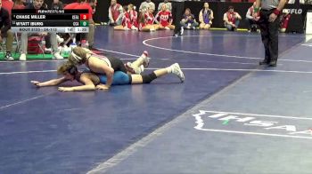 3A-113 lbs Champ. Round 2 - Chase Miller, Cedar Falls vs Wyatt Iburg, Clear Creek-Amana