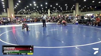 113 lbs Round 3 (6 Team) - Myles Rando, Crusaders WC- Red vs Andravious Brihm, Refinery WC