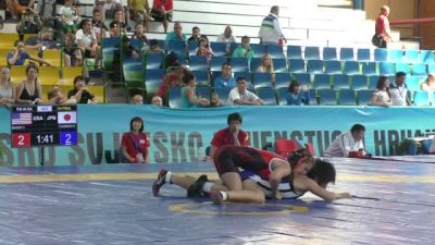 40kg Quarter-finals Vayle Baker (USA) vs. Rumi Fujisawa (JPN)
