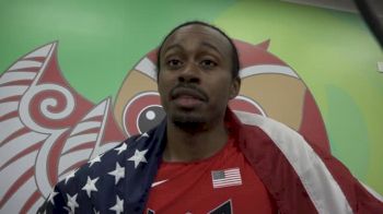 Aries Merritt after winning bronze medal days before kidney surgery