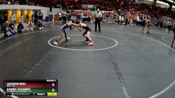 68 lbs Round 5 (8 Team) - Kaiden Galindez, CP Wrestling Academy vs Jackson Bish, DWA