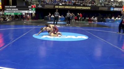 141 lbs Champ. Round 1 - Mark Samuel, Roanoke vs Cole Becker, Augsburg