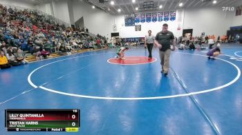 115 lbs Quarterfinal - Tristan Harns, Kelly Walsh vs Lilly Quintanilla, Thermopolis