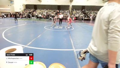 128-I2 lbs Semifinal - Julian Michopoulos, AMERICAN MMA AND WRESTLING vs Pierce Dwyer, Rockland International Wrestling Academy