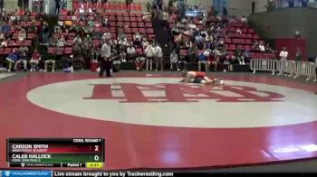 138 lbs Cons. Round 1 - Carson Smith, Brentwood Academy vs Caleb Hallock, Pope John Paul Ii