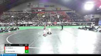 4A 120 lbs 1st Place Match - Carson Exferd, Nampa vs Payton Hernandez, Columbia