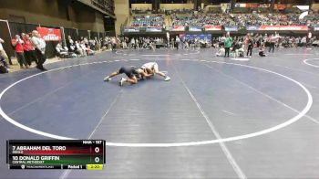 157 lbs Champ. Round 2 - 7 Abraham Del Toro, Menlo vs 10 Donald Griffin, Central Methodist