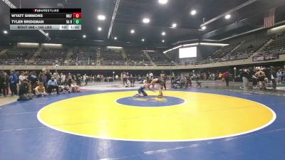 160 lbs Quarterfinal - Wyatt Simmons, Milford vs Tyler Bridgman, VA Beach