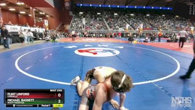 2A-132 lbs Quarterfinal - Flint Linford, Cokeville vs Michael Bassett, Rocky Mountain