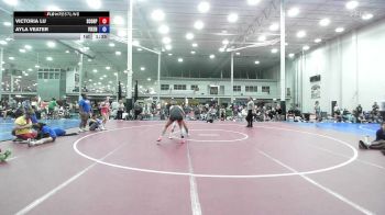 128 lbs Rr Rnd 8 - Victoria Lu, Scorpions - Girls vs Ayla Veater, Steel Valley Vixens