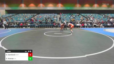 174 lbs Consi Of 8 #1 - Graham Gambrall, Oregon State vs David Alonso, Cal Baptist