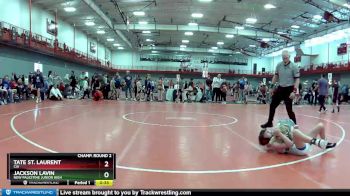 85 lbs Champ. Round 2 - Tate St. Laurent, CIA vs Jackson Lavin, New Palestine Junior High