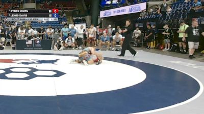132 lbs 3rd Place Match - Ryder Owen, Washington vs Lewis Davis, Arkansas