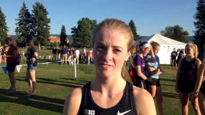 Tori Gerlach after her victory at the Spiked Shoe Invitational