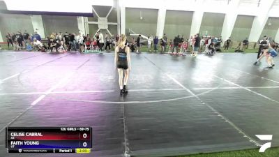 69-75 lbs Round 1 - Celise Cabral, AZ vs Faith Young, UT