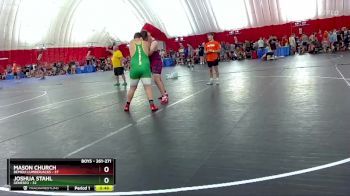 261-271 lbs Round 3 - Mason Church, Bemidji Lumberjacks vs Joshua Stahl, Geneseo